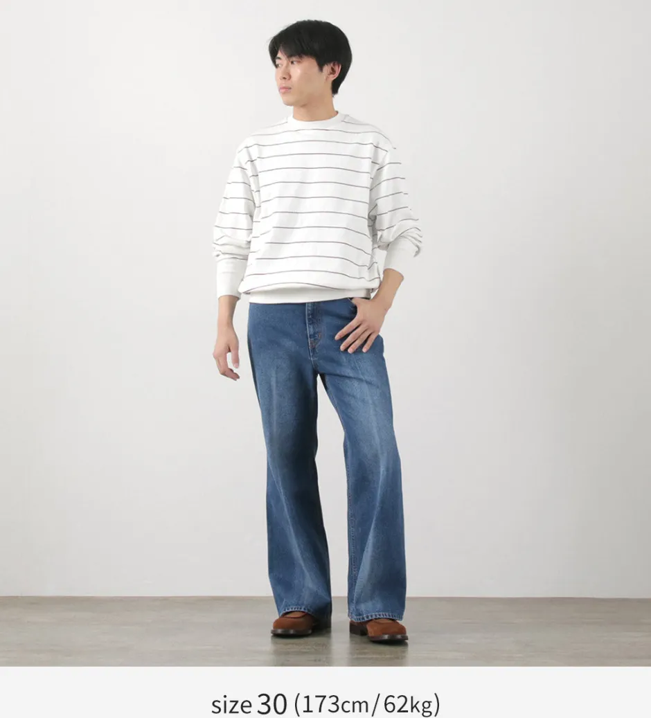 Jeans^FREEMANS SPORTING CLUB / Francis Boots Cut Jeans Center Crease denim