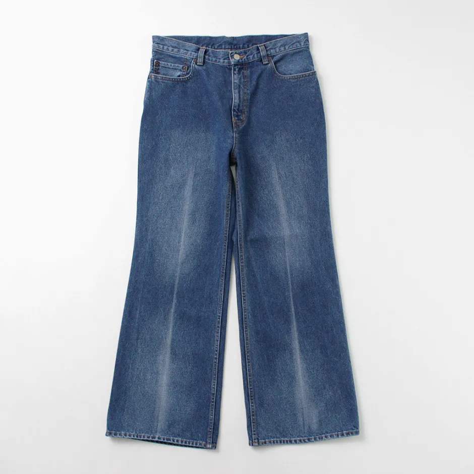 Jeans^FREEMANS SPORTING CLUB / Francis Boots Cut Jeans Center Crease denim