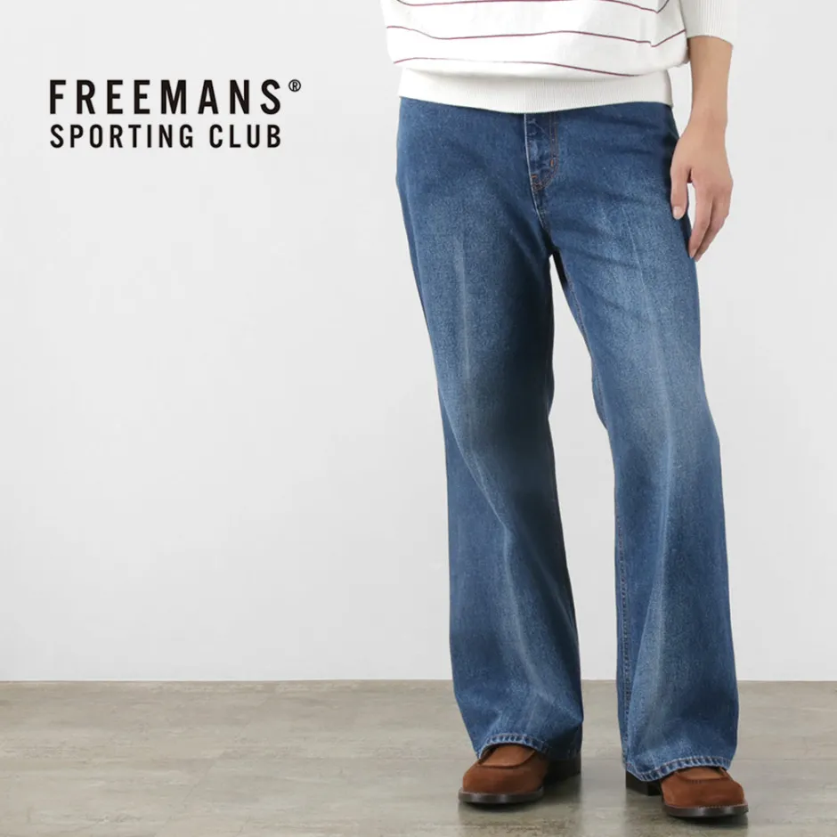 Jeans^FREEMANS SPORTING CLUB / Francis Boots Cut Jeans Center Crease denim