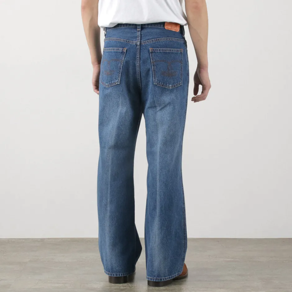 Jeans^FREEMANS SPORTING CLUB / Francis Boots Cut Jeans Center Crease denim