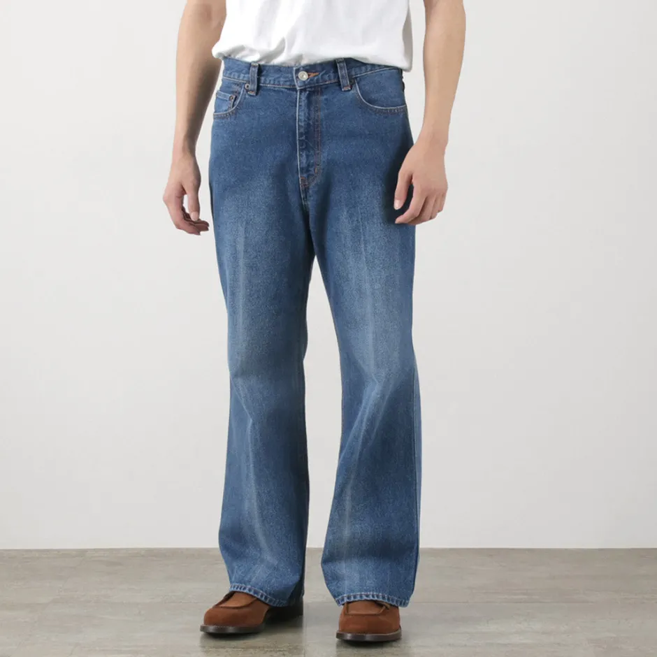 Jeans^FREEMANS SPORTING CLUB / Francis Boots Cut Jeans Center Crease denim