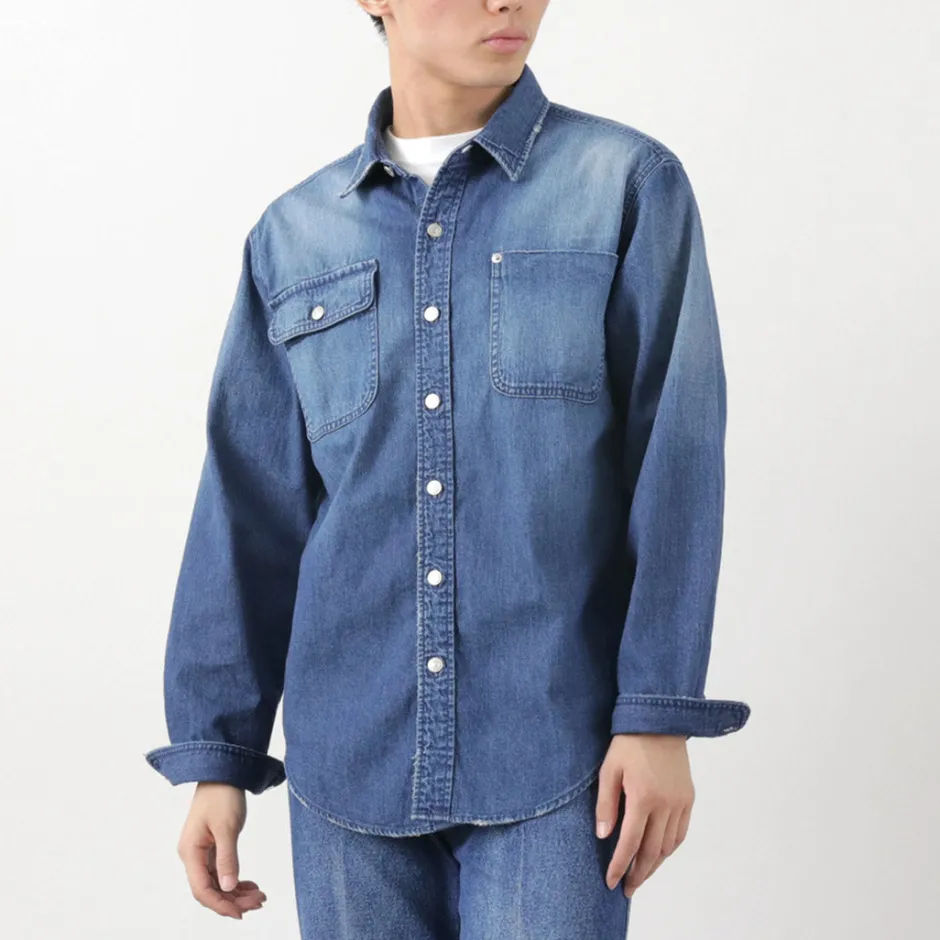 Shirts^FREEMANS SPORTING CLUB / Great Jones Denim Shirt blue