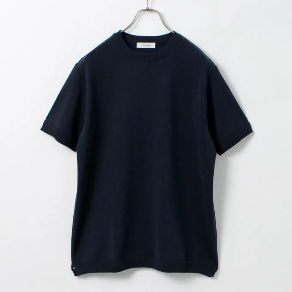 Knits^FUJITO / Crew Neck Knit T-Shirt