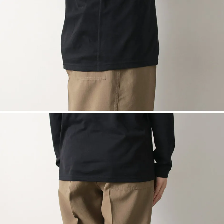 T-Shirts^FYNELYNE ENGINEERED BY LIFILL / Cotton Long Sleeve Mock Neck T-Shirt