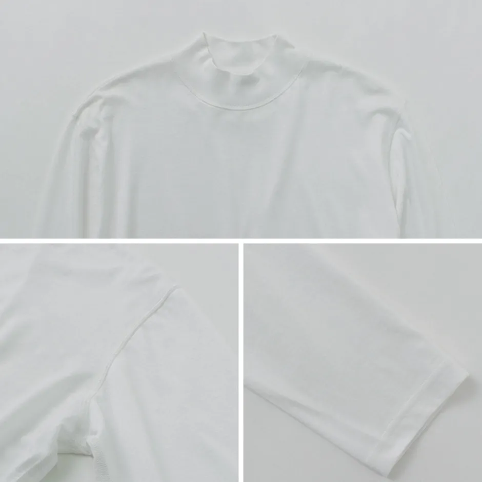 T-Shirts^FYNELYNE ENGINEERED BY LIFILL / Cotton Long Sleeve Mock Neck T-Shirt