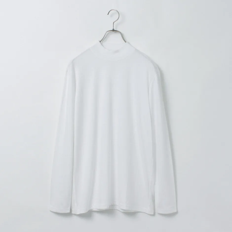 T-Shirts^FYNELYNE ENGINEERED BY LIFILL / Cotton Long Sleeve Mock Neck T-Shirt