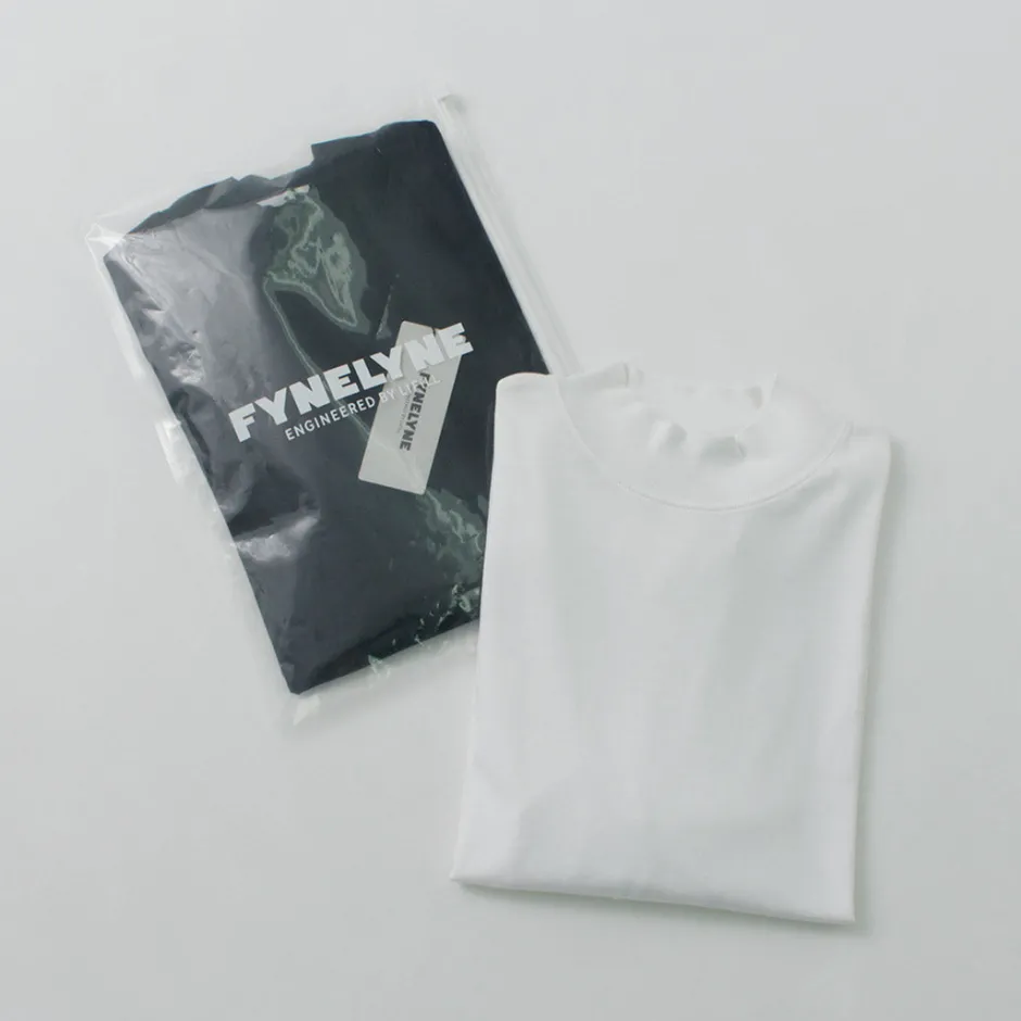 T-Shirts^FYNELYNE ENGINEERED BY LIFILL / Cotton Long Sleeve Mock Neck T-Shirt