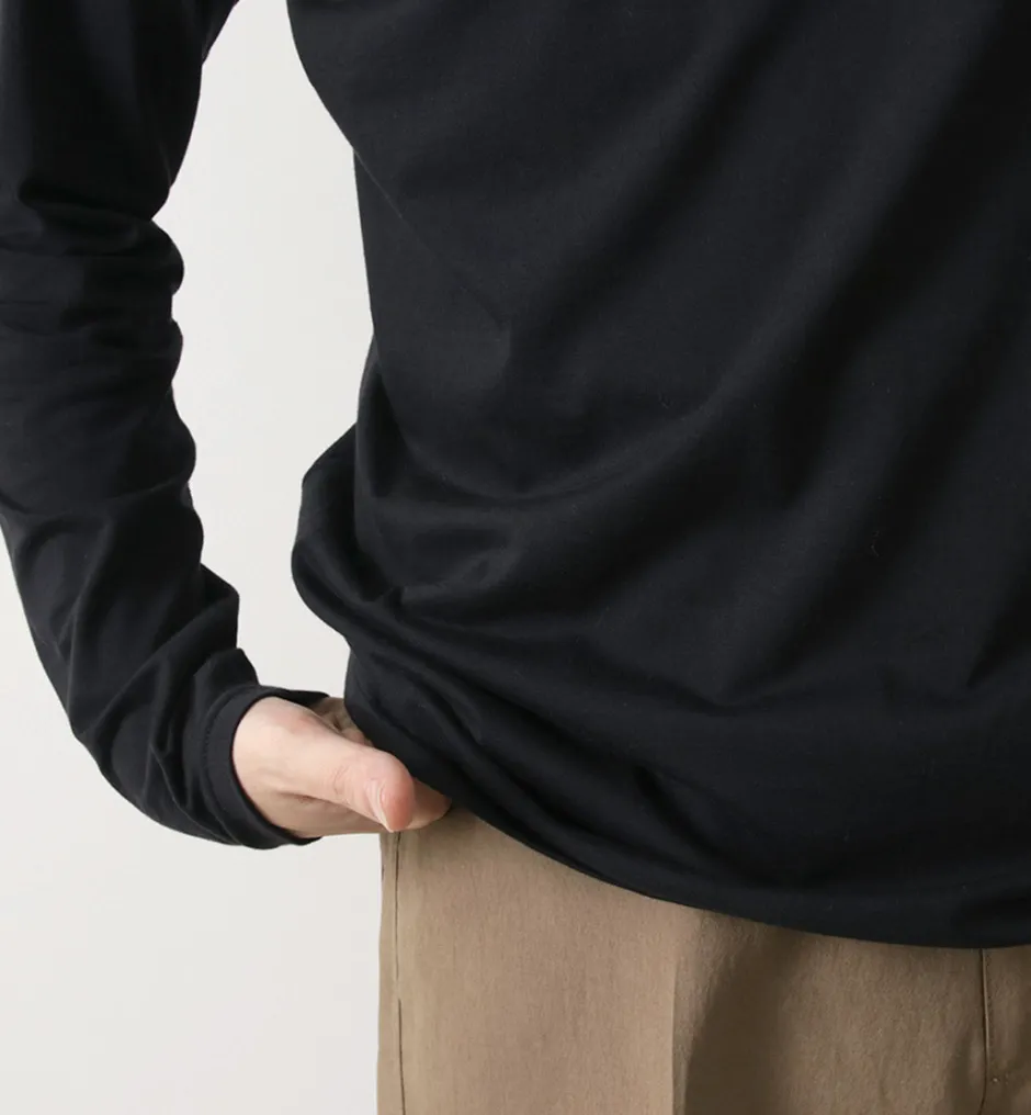 T-Shirts^FYNELYNE ENGINEERED BY LIFILL / Cotton Long Sleeve Mock Neck T-Shirt