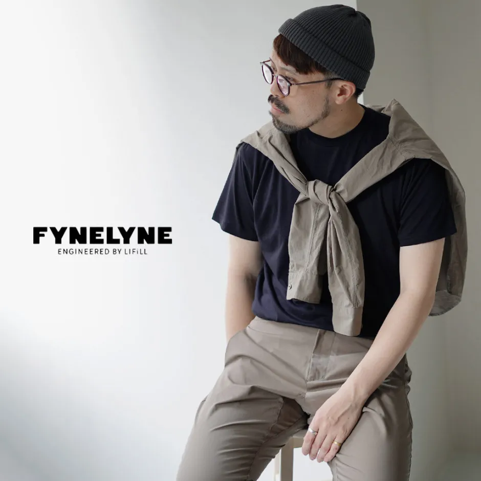 T-Shirts^FYNELYNE ENGINEERED BY LIFILL / Cottony Short Sleeve Crew Neck T-Shirt