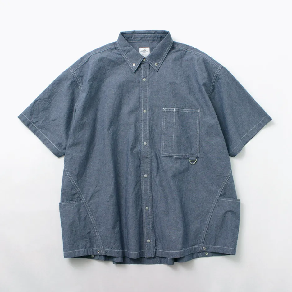 Shirts^GARAGE GREEN WORKS / Half Sleeve Dungaree Shirt