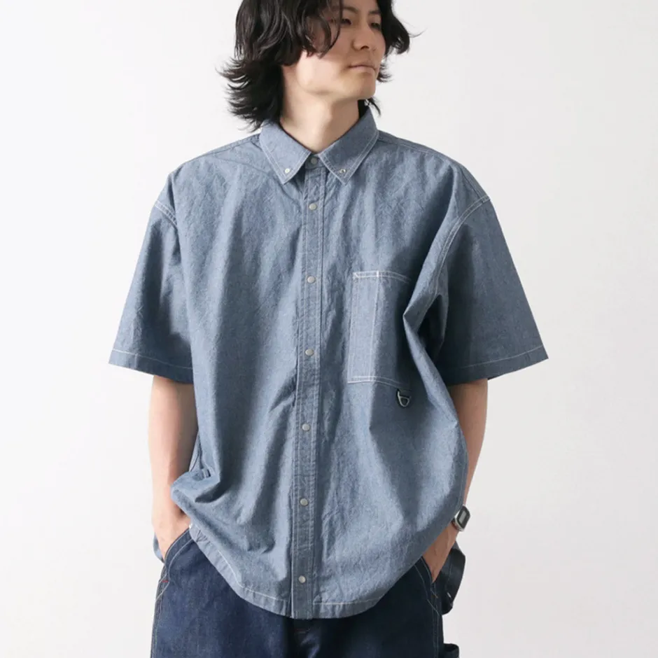 Shirts^GARAGE GREEN WORKS / Half Sleeve Dungaree Shirt