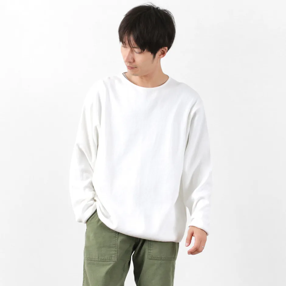 T-Shirts^GICIPI / PITONE Boat Neck Wide Fit Milano Rib Knit sewn