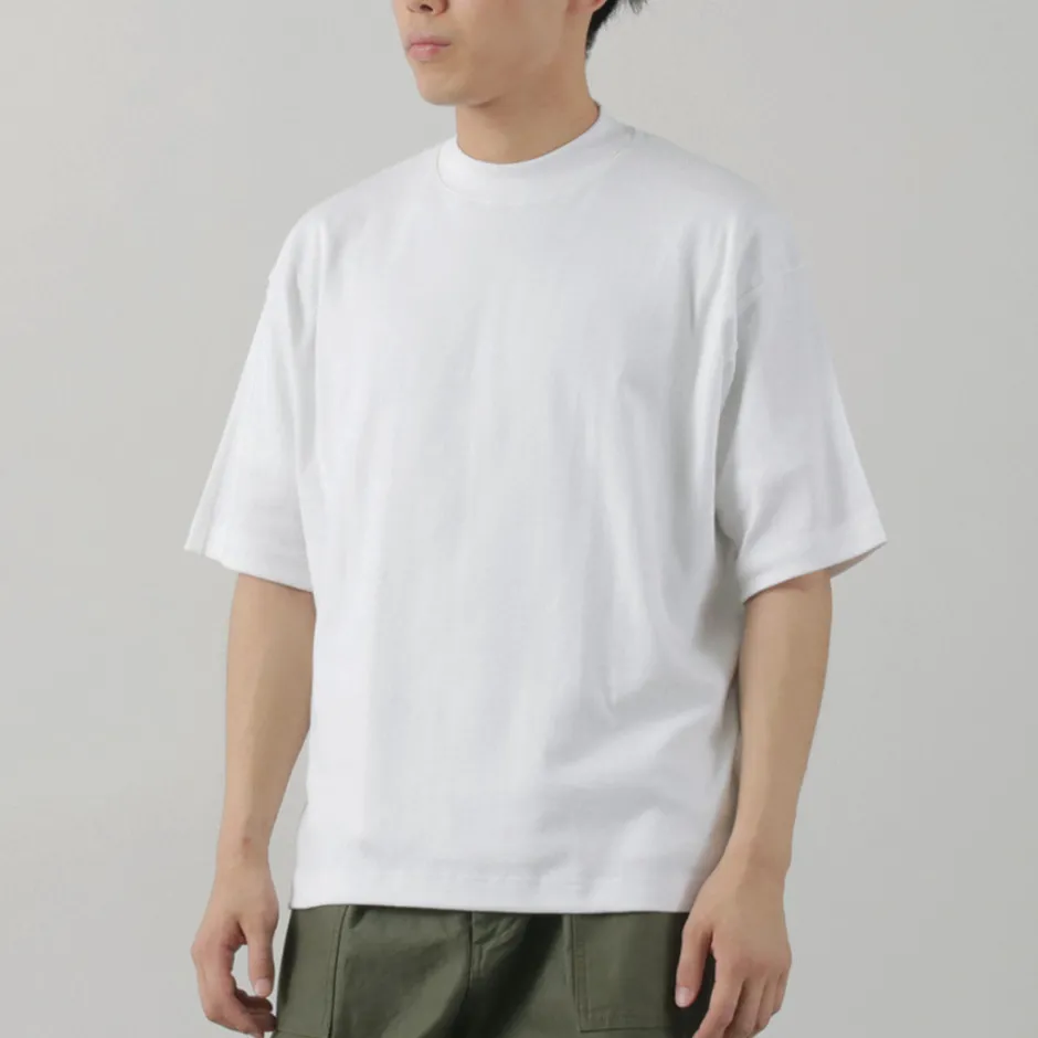 T-Shirts^GICIPI / VONGOLA Mock Neck Relaxed Fit Milled T-Shirt