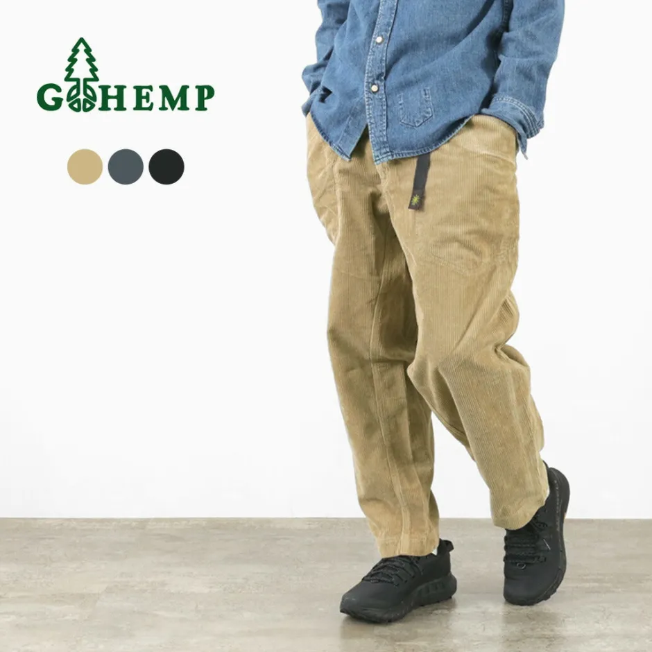 Work Pants & Chinos^GOHEMP / Hemp Corduroy Traveler Easy Pants Wide Tapered