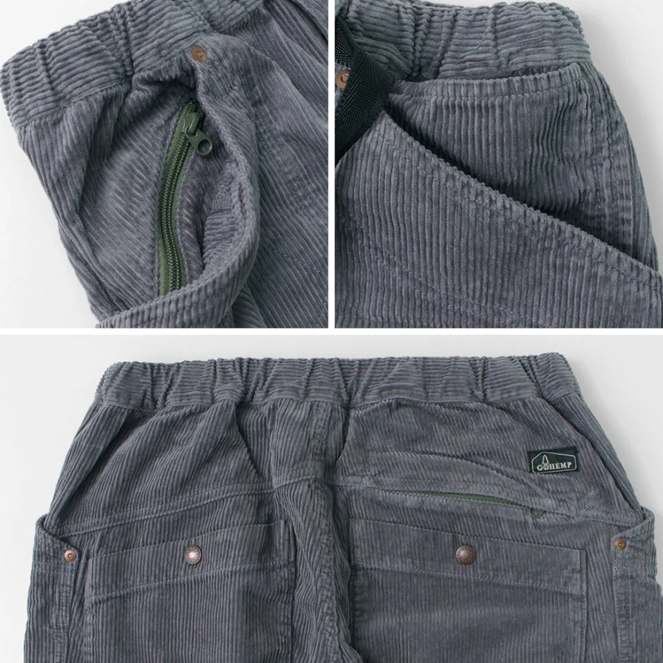 Work Pants & Chinos^GOHEMP / Hemp Corduroy Traveler Easy Pants Wide Tapered