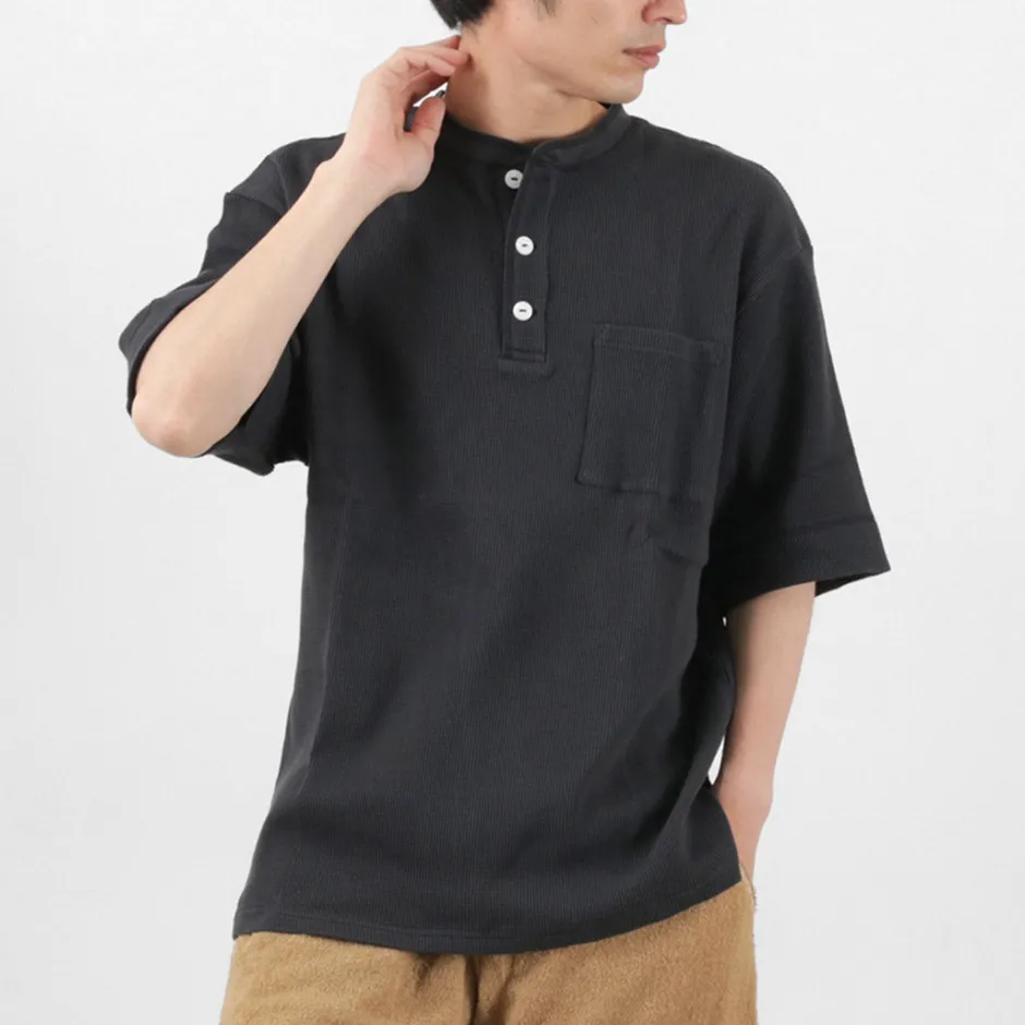 T-Shirts^GOHEMP / Henley PK Short Sleeve Shirt