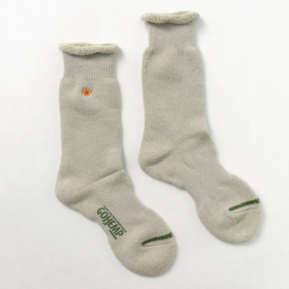 Socks^GOHEMP / Low Gauge Pile Crew Socks