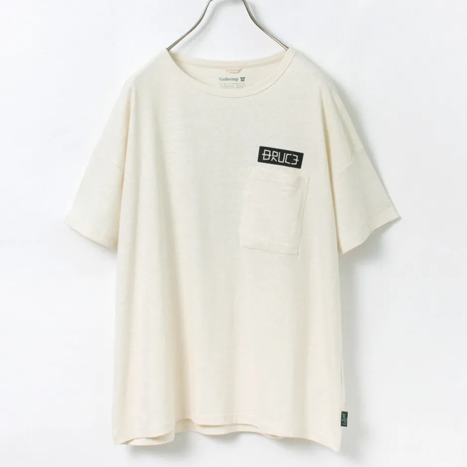 T-Shirts^GOHEMP / NC Mono Tone Wide Poket Tee