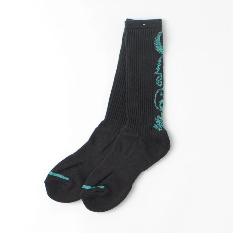 Socks^GOHEMP / Patterned Pile Crew Socks