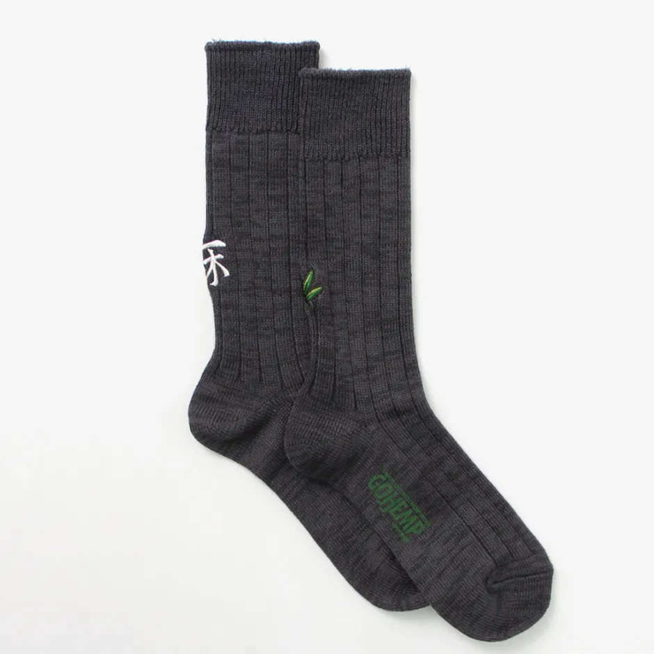 Socks^GOHEMP / Souvenir Emblem Crew Socks