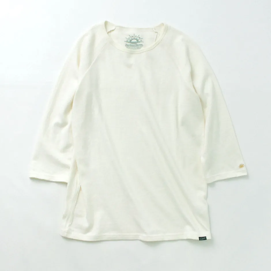 T-Shirts^GOHEMP / Sunblend warmer Baseball sleeve crew t-shirt