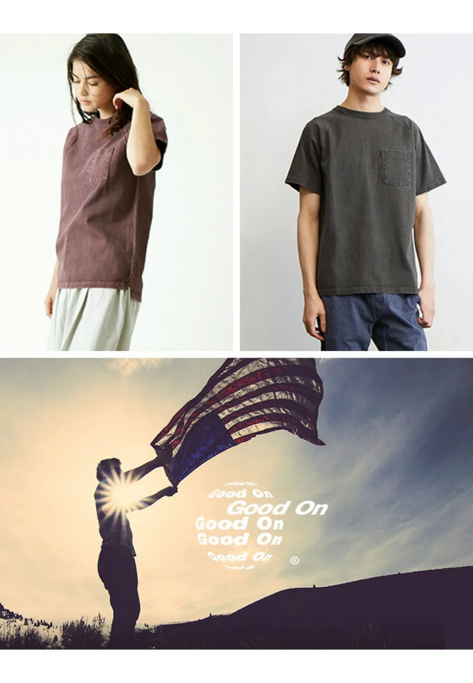 T-Shirts^GOOD ON / GOST1101 Raglan heavy pocket T-shirt short sleeve
