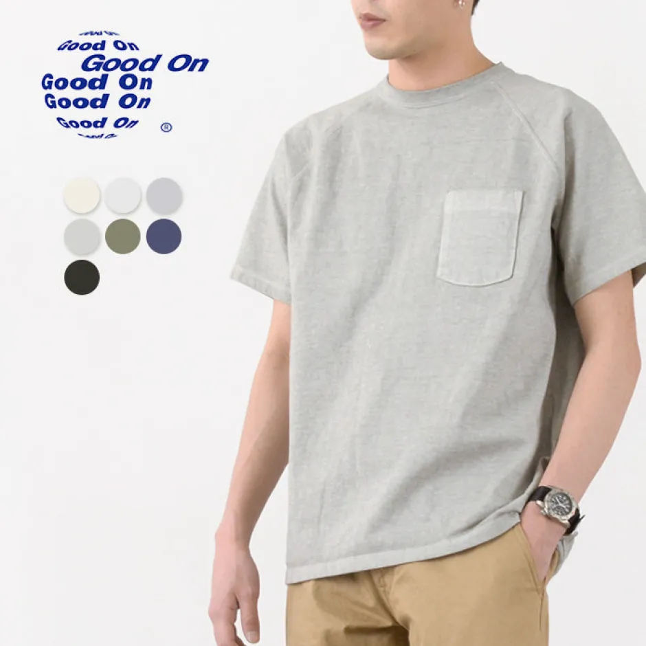 T-Shirts^GOOD ON / GOST1101 Raglan heavy pocket T-shirt short sleeve