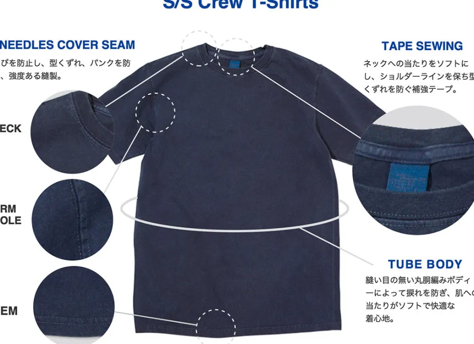 T-Shirts^GOOD ON / Short Sleeve Basic Pocket Crew Neck T-Shirt