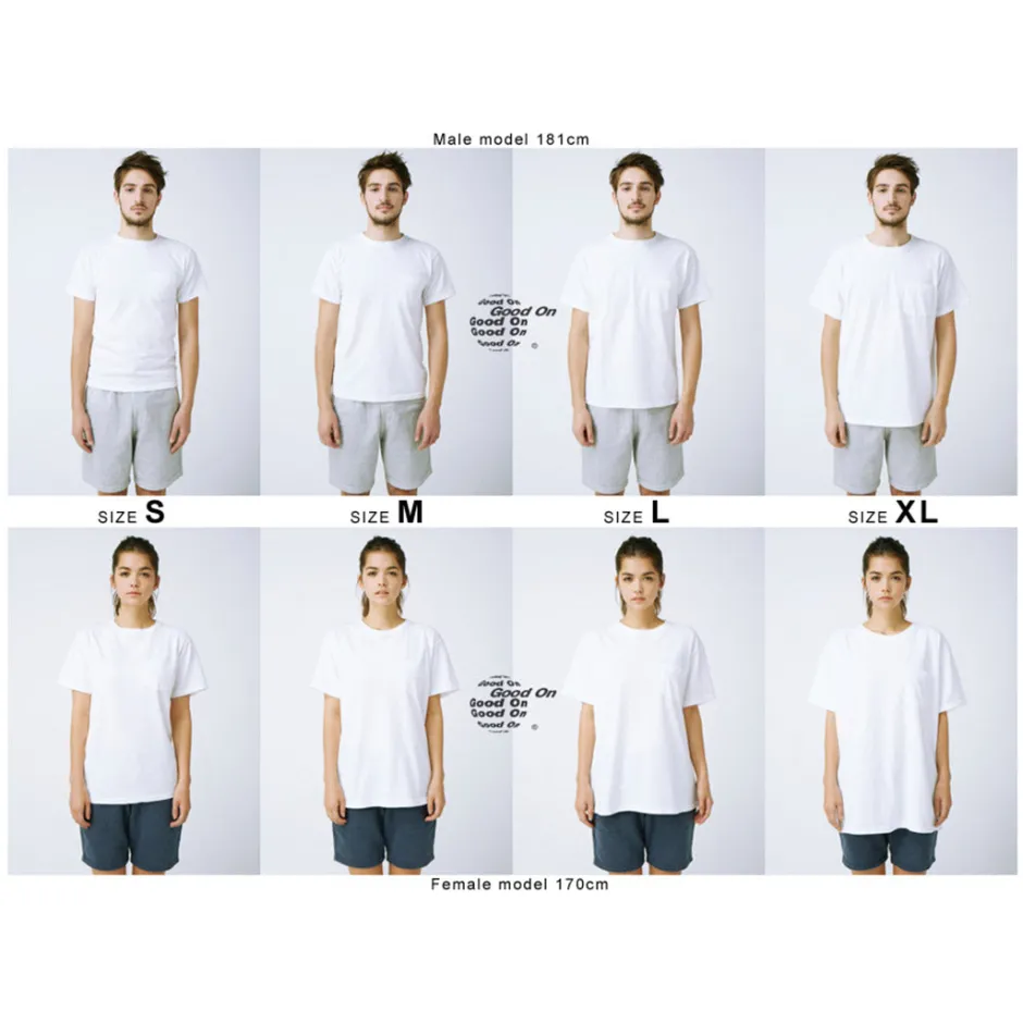 T-Shirts^GOOD ON / Short Sleeve Basic Pocket Crew Neck T-Shirt