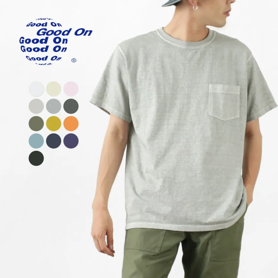T-Shirts^GOOD ON / Short Sleeve Basic Pocket Crew Neck T-Shirt