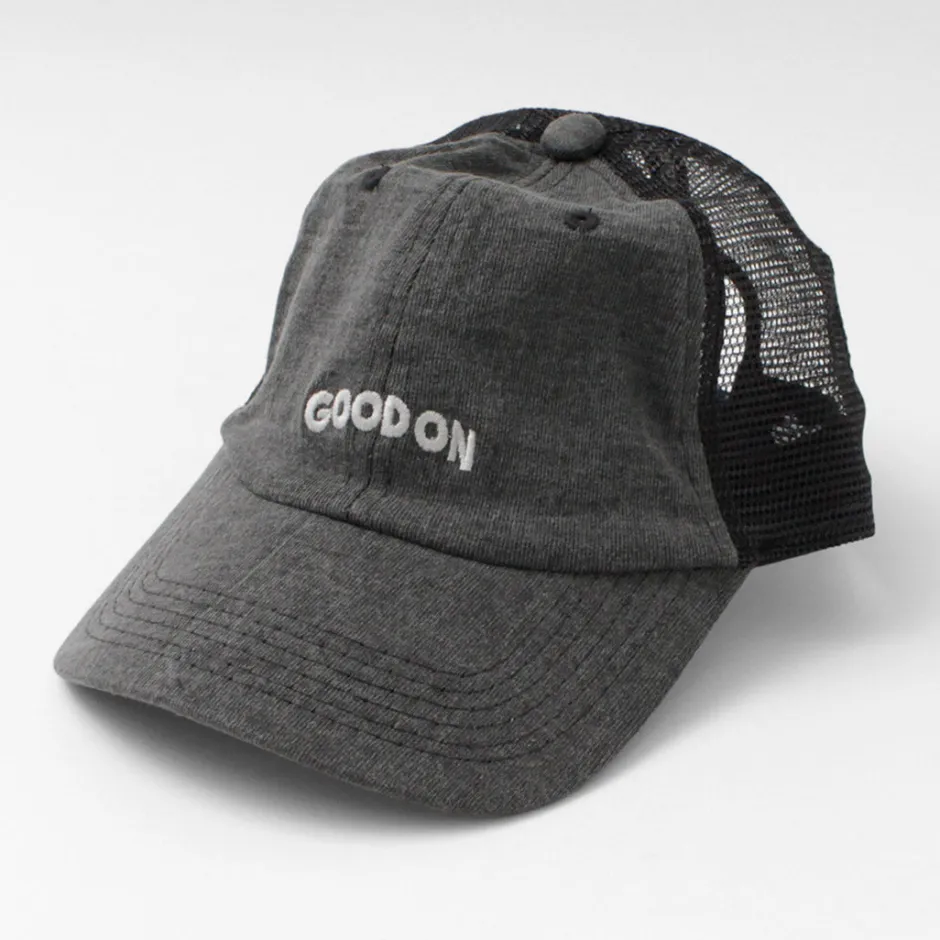 Hats^GOOD ON / TEE mesh cap embroidery