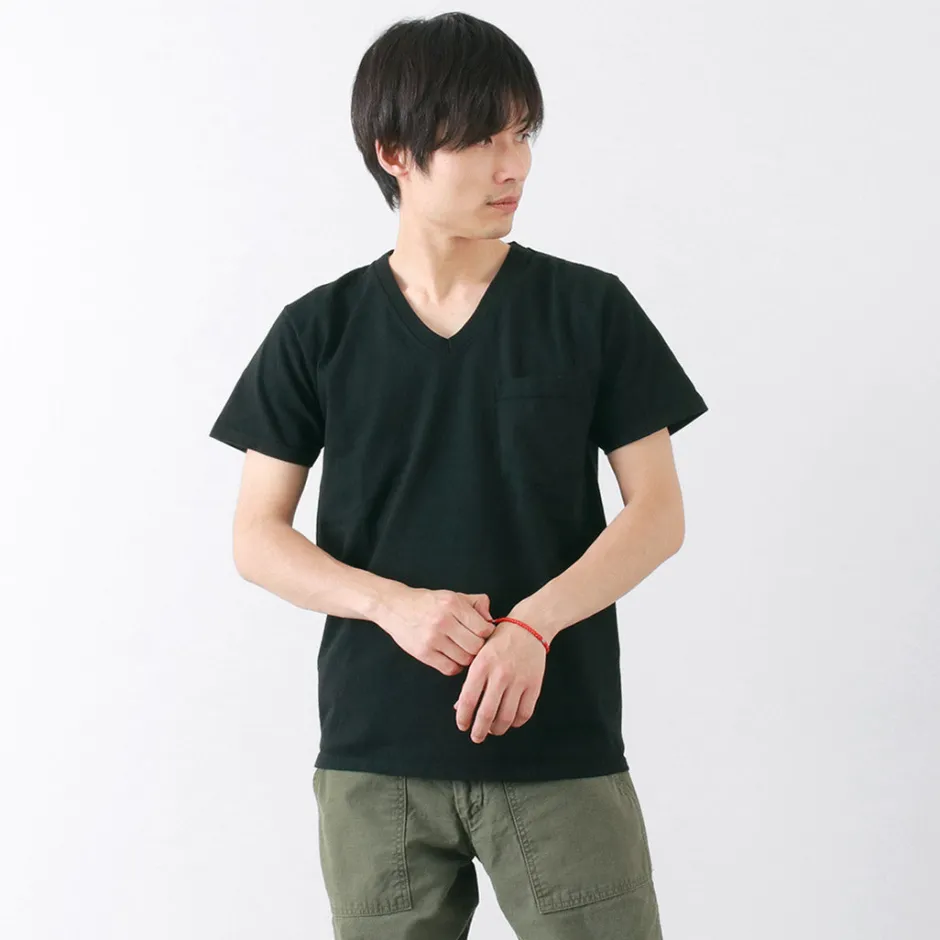 T-Shirts^GOODWEAR / Coded short sleeve V-neck pocket T-shirt