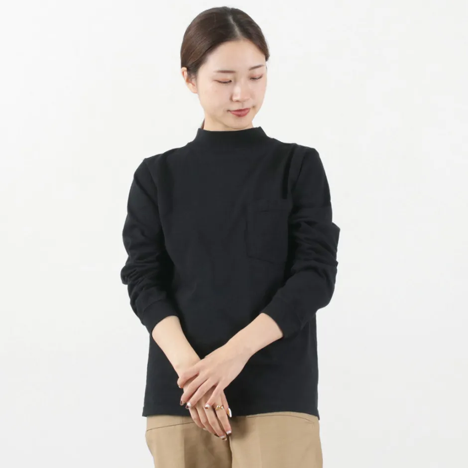 T-Shirts^GOODWEAR / Long Sleeve Mock Neck Pocket T-Shirt