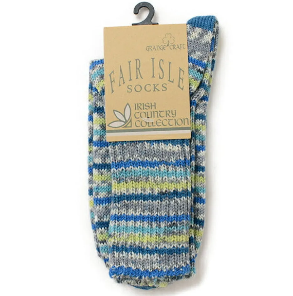 Socks^GRANGE CRAFT / Fair Isle Wool Socks