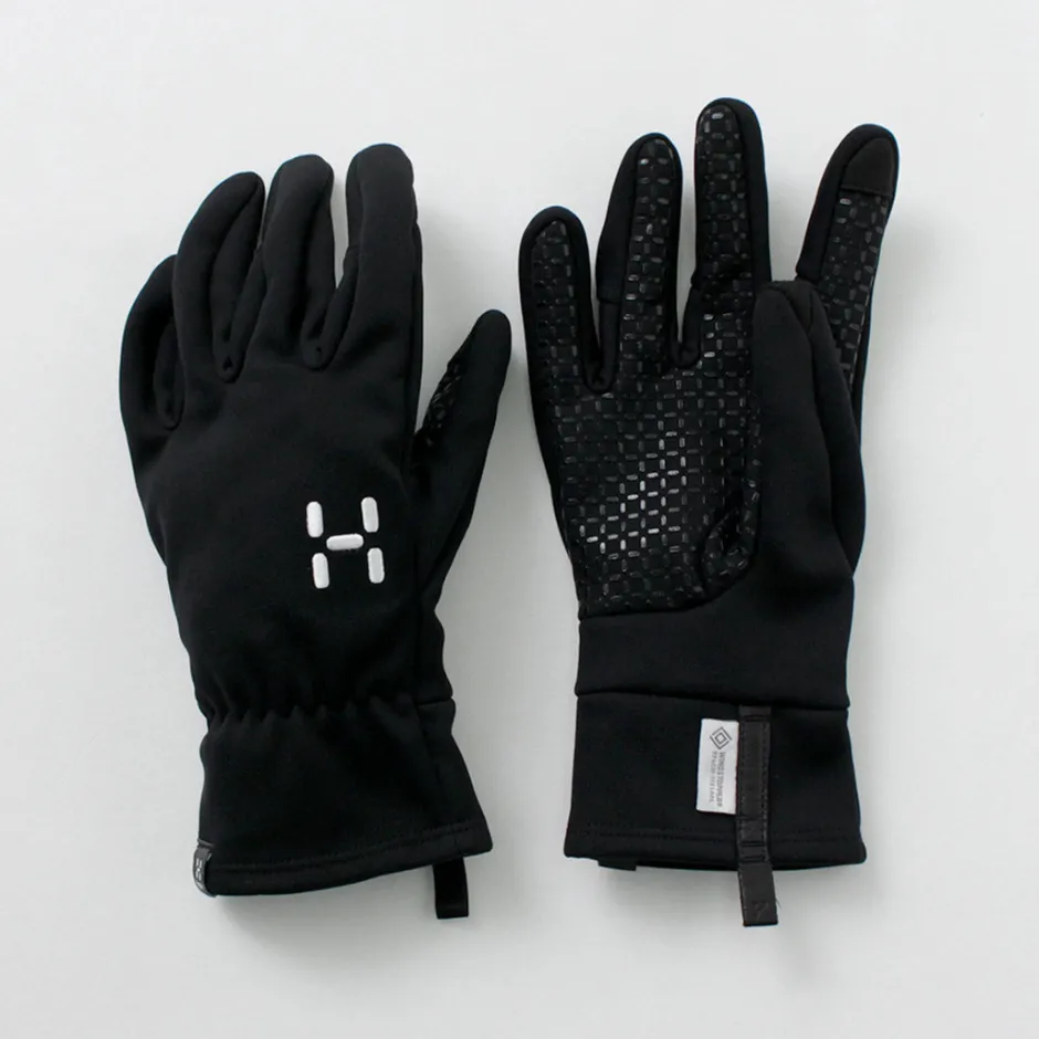 Gloves^HAGLOFS / Bow Windstopper Gloves black