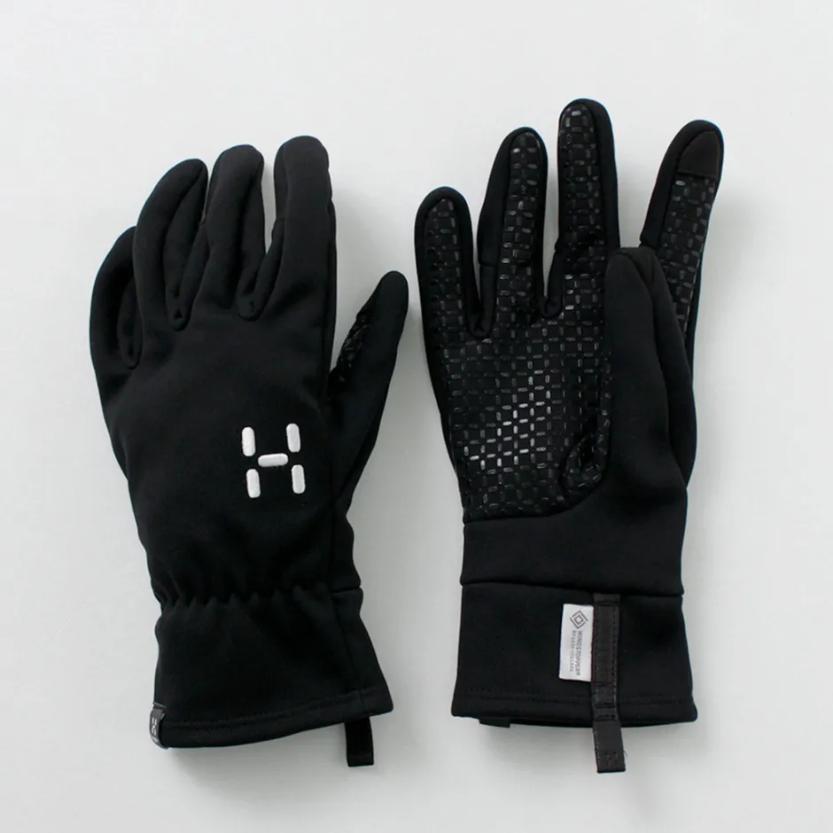 Gloves^HAGLOFS / Bow Windstopper Gloves black