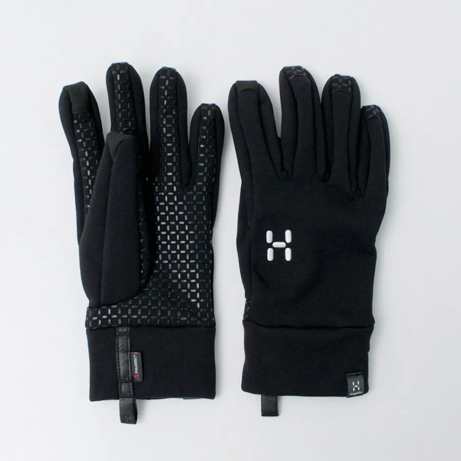 Gloves^HAGLOFS / Power Stretch Grip Gloves black