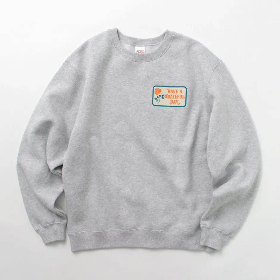 Sweatshirts^HAVE A GRATEFUL DAY / Box Logo Sweatshirt lightgrey