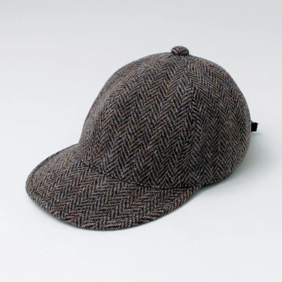 Hats^HIGHER / Harris Tweed Herringbone Cap HT24035