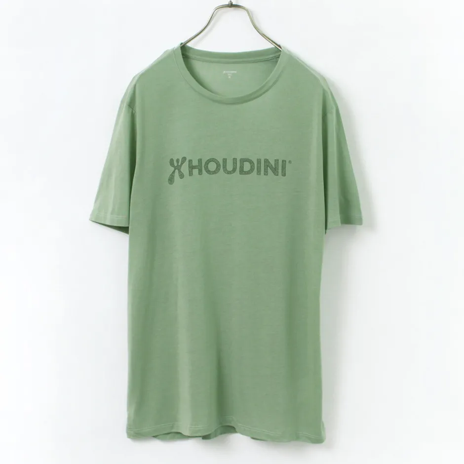 T-Shirts^HOUDINI / Tree Tee Drawing logo /wood pulp T-shirt