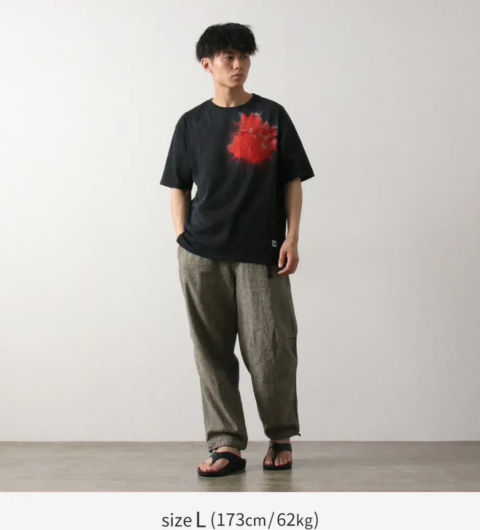 T-Shirts^ILL ONE EIGHTY / Tie Dye Heart Pocket Short Sleeve T-Shirt black