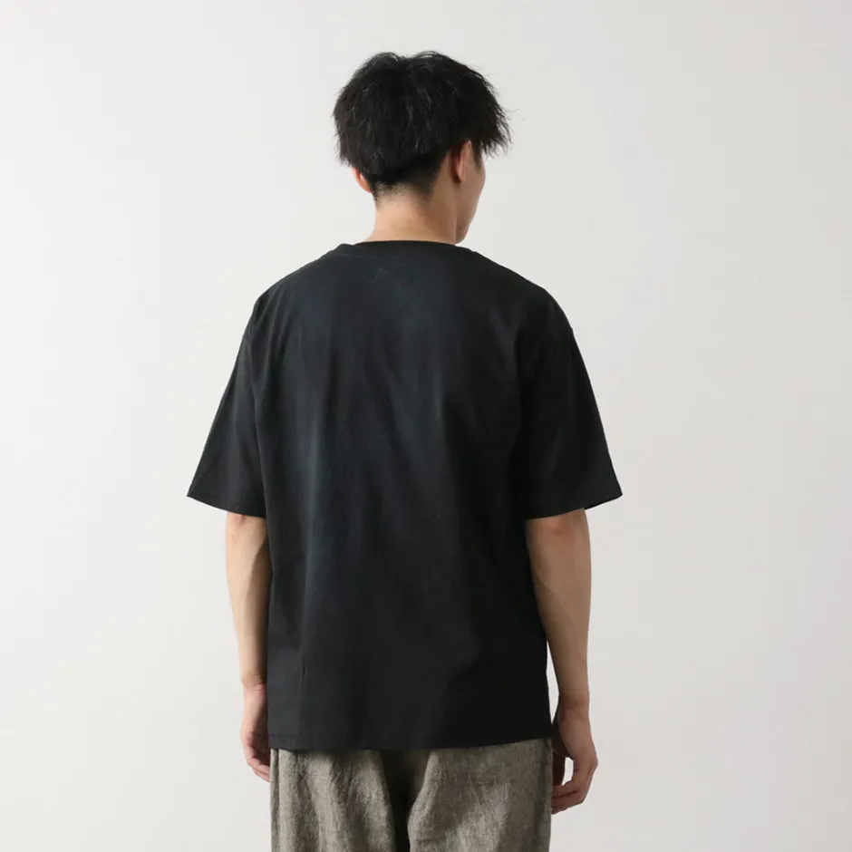 T-Shirts^ILL ONE EIGHTY / Tie Dye Heart Pocket Short Sleeve T-Shirt black