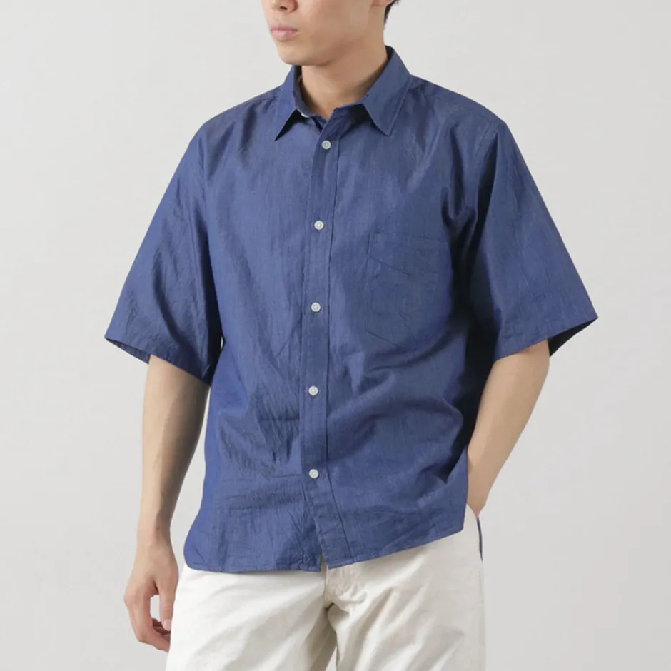 Shirts^JAPAN BLUE JEANS / 3oz denim short sleeve shirt indigo