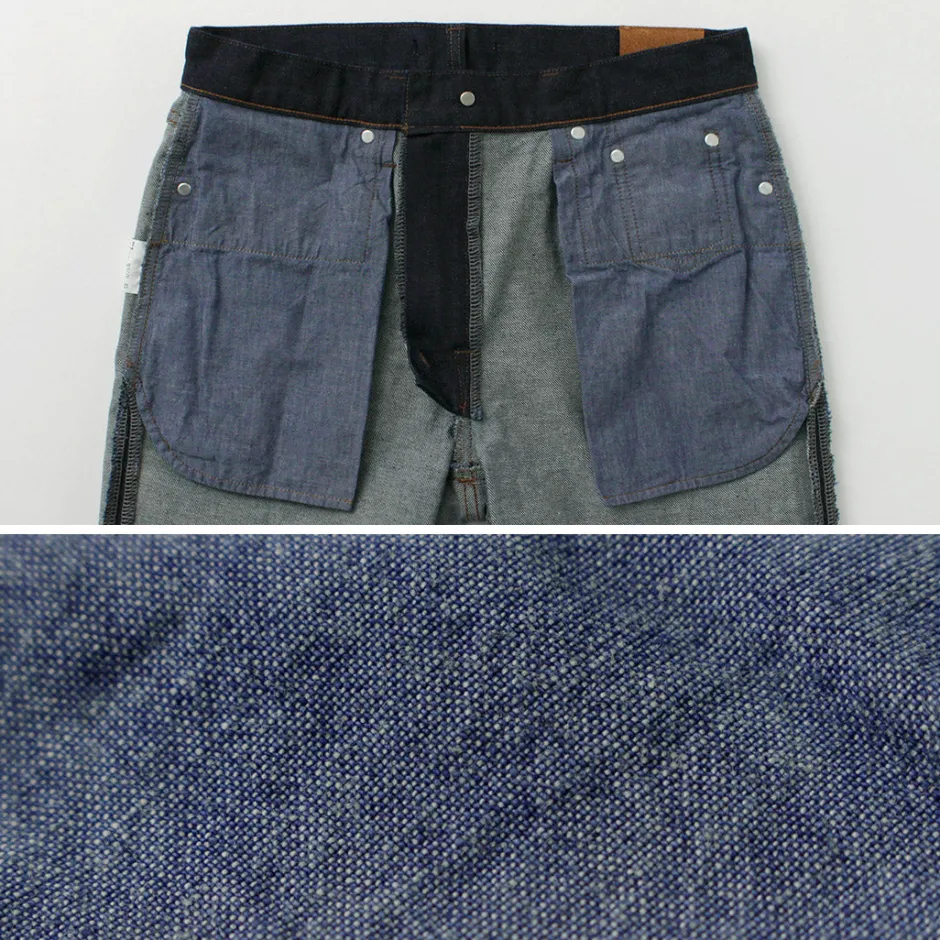 Jeans^JAPAN BLUE JEANS / 12oz Stretch Center Crease 5P Denim One-washed indigo