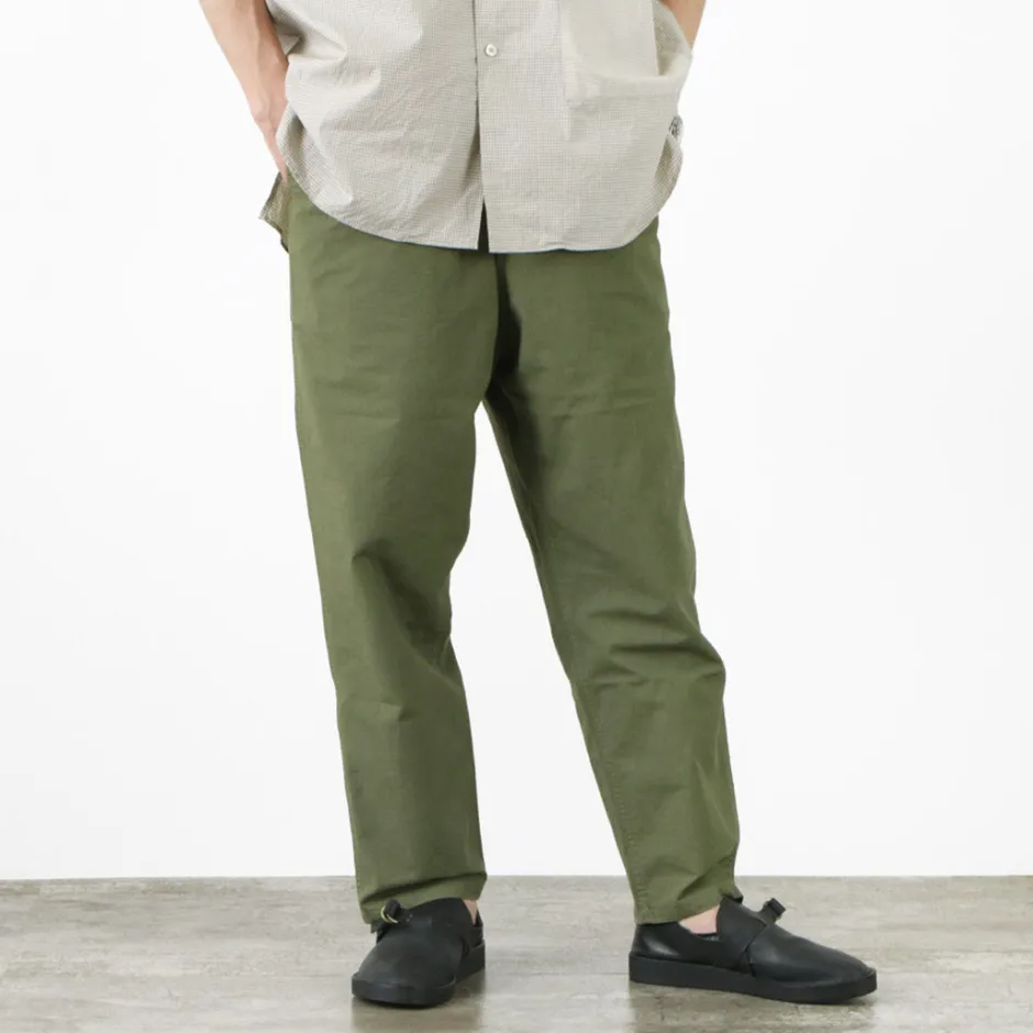 Work Pants & Chinos^JAPAN BLUE JEANS / Ripstop garment dye relaxed trousers