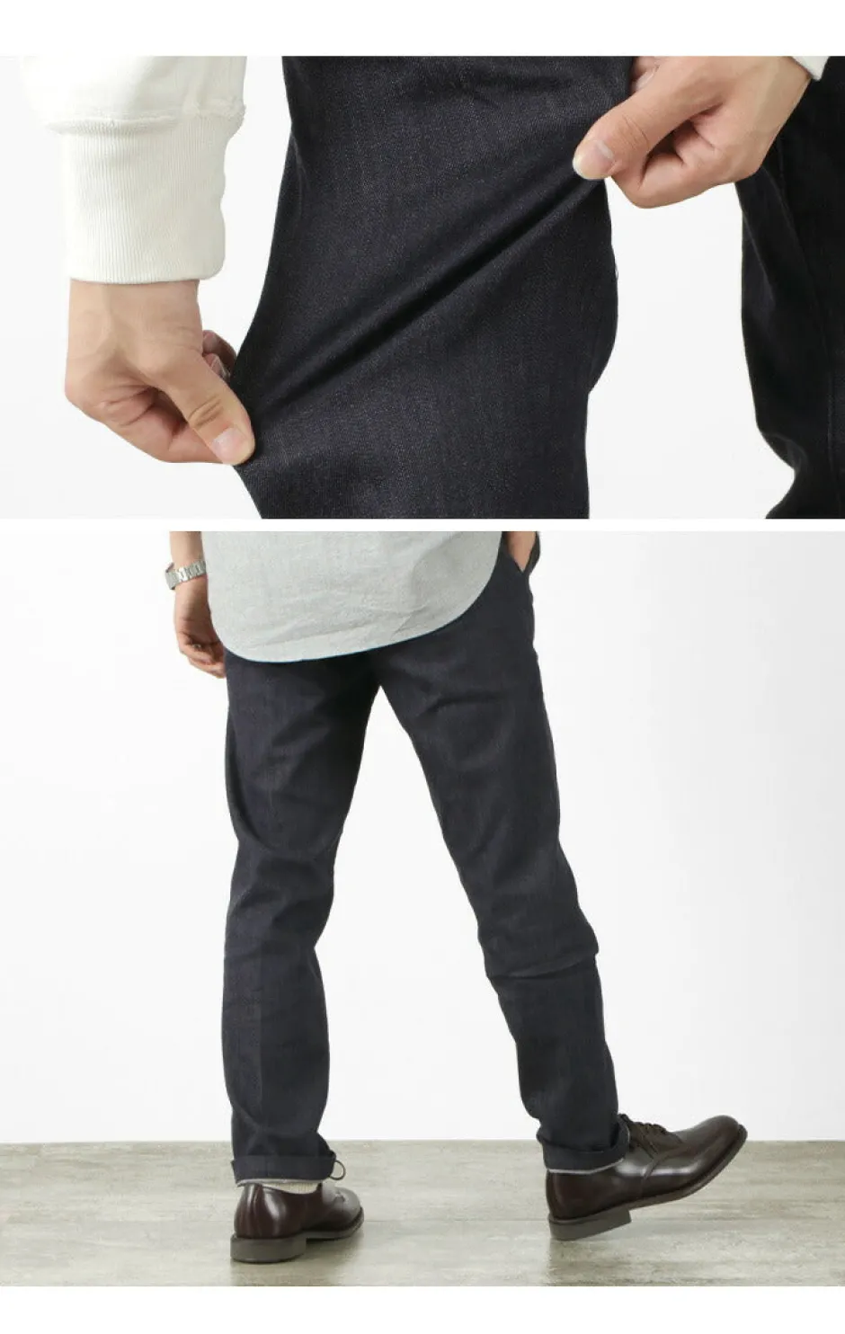 Jeans^JAPAN BLUE JEANS / RJB4691 Shin Denim 8.5oz Officer Tapered Trouser Pants