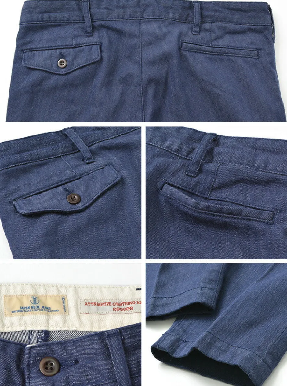 Jeans^JAPAN BLUE JEANS / RJB4691 Shin Denim 8.5oz Officer Tapered Trouser Pants