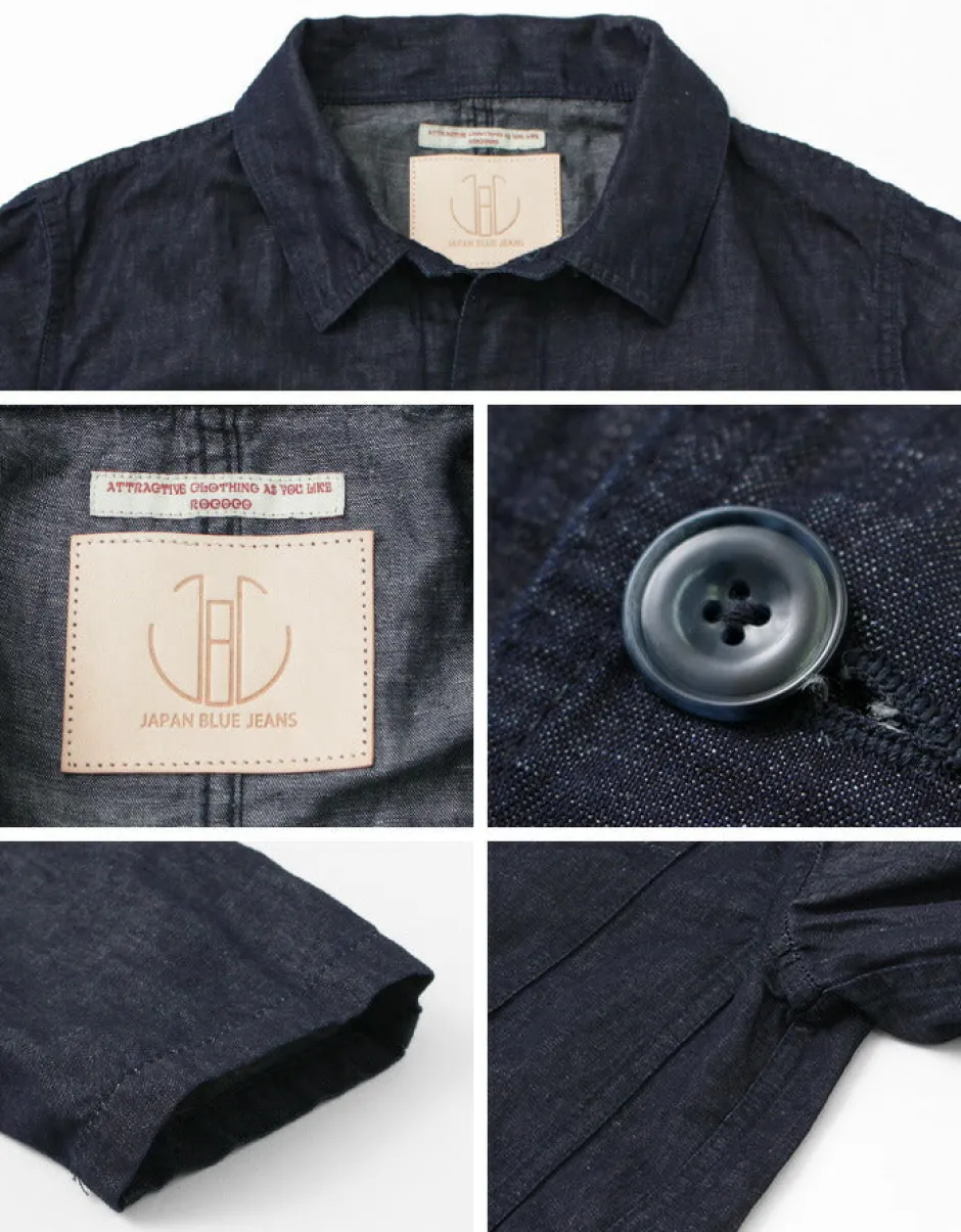 Jackets^JAPAN BLUE JEANS / RJB7070 Summer French Coverall Jacket Cotton Linen Denim indigo