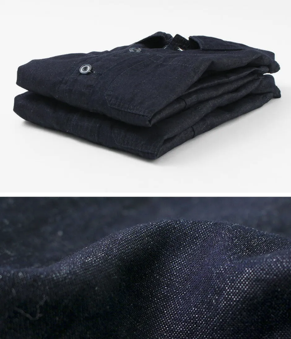 Jackets^JAPAN BLUE JEANS / RJB7070 Summer French Coverall Jacket Cotton Linen Denim indigo