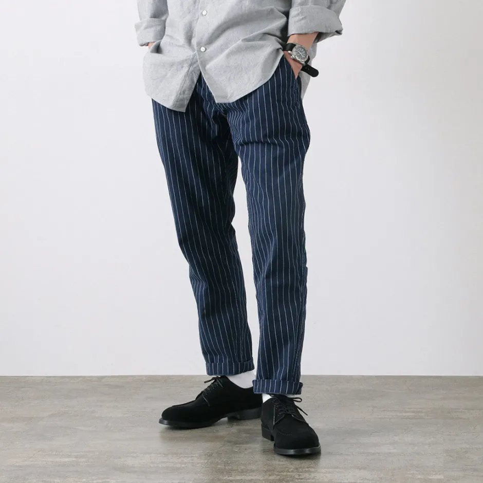 Work Pants & Chinos^JAPAN BLUE JEANS / RJB1620Wide tapered chino stripe navy